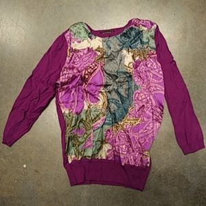 Etro knit and silk blouse